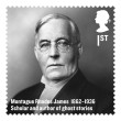 Britons of Distinction first Class stamp featuring Montague Rhodes James